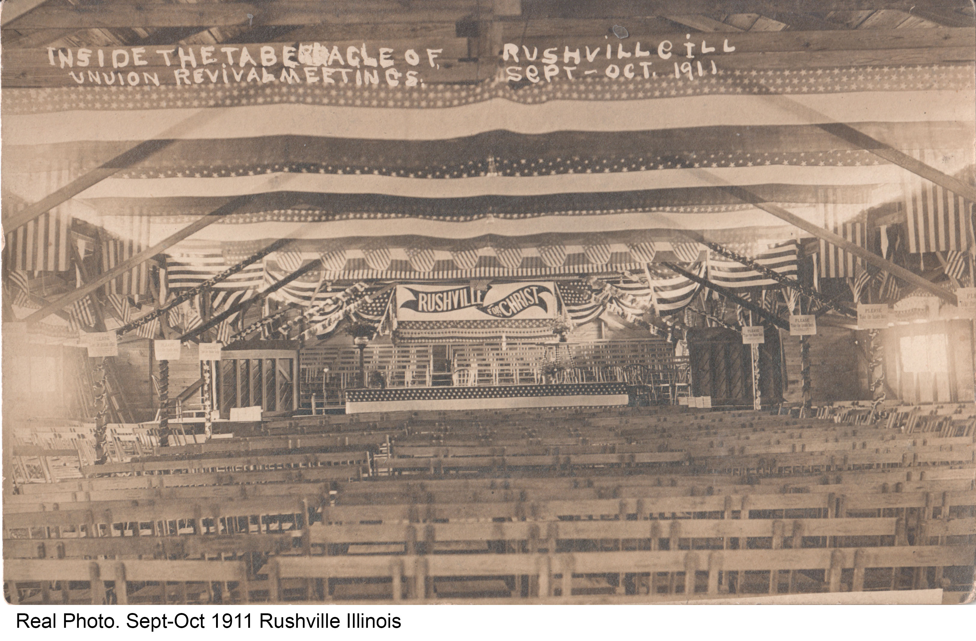 Real Photo. Sept-Oct 1911 Rushville Illinois